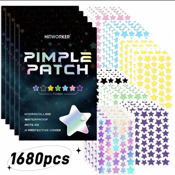 1680 Count Pimple Patches for Face, Hydrocolloid Acne Patch Bulk, Acne Stickers - Picture 5 of 14